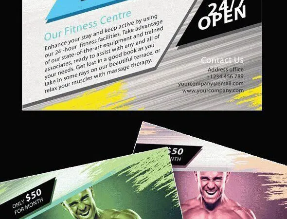 Classy Modern Fitness Flyer Template 1