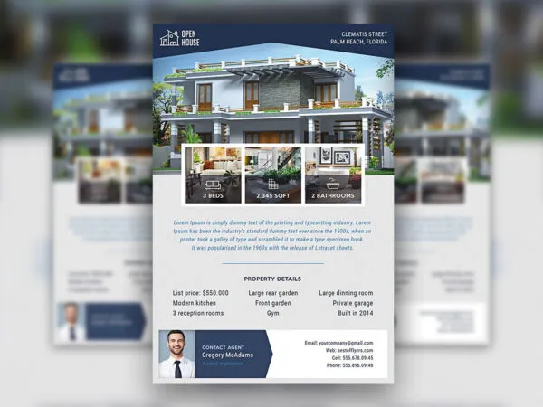 Classy Real Estate Flyer Template 1