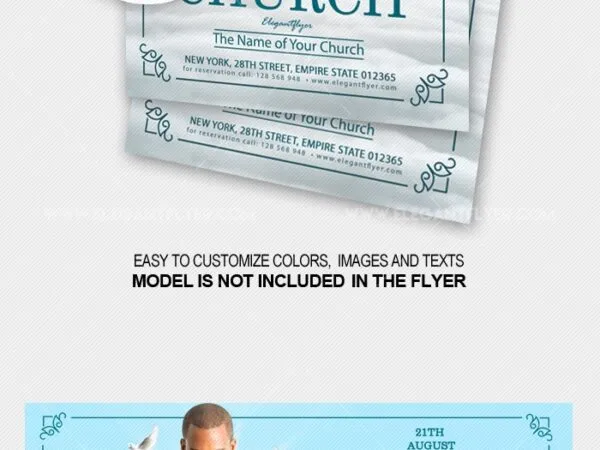 Clean Border Pastors Appreciation Church Flyer Template 1