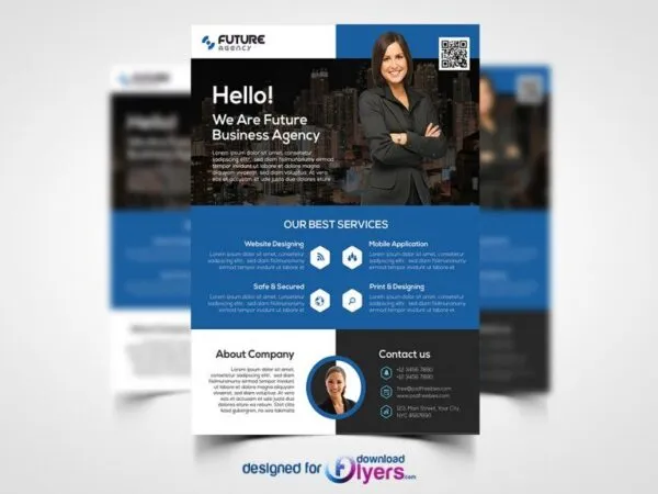 Clean Corporate Flyer Template with Urban Layout 1