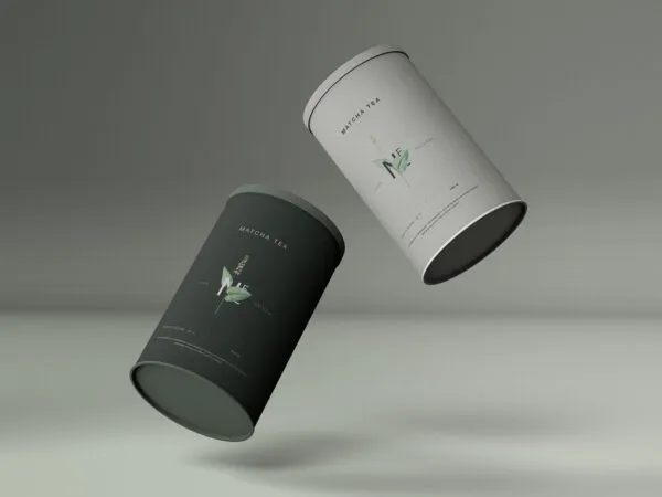 Clean Cylindrical Food Package Mockup 1