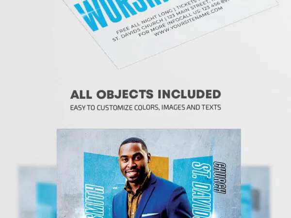 Clean Modern Church Flyer Template 1 1