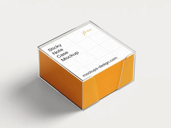 Clean Sticky Note Case Mockup 1