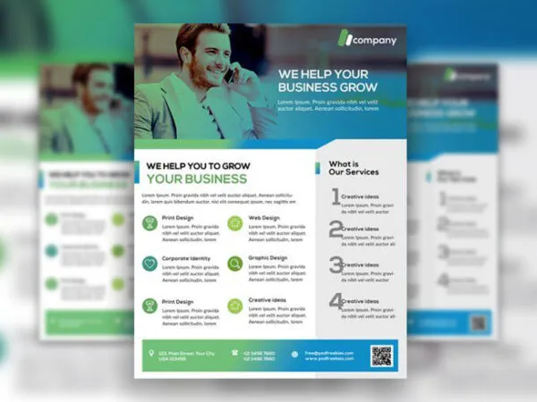 Clean and Infographic Business Flyer Template 1