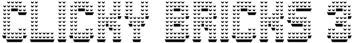 Clicky Bricks 3 Font 1