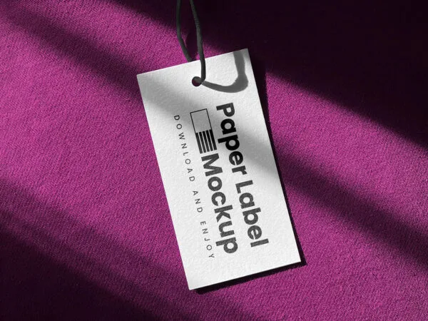 Close up View of Label Mockup on Hoodie 1