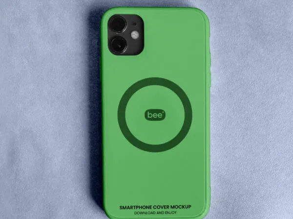 Close up Vision of Smartphone Cover Mockup 1