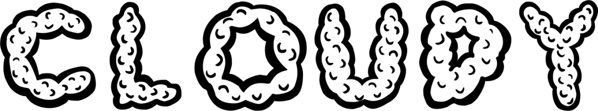 Cloudy Font 1