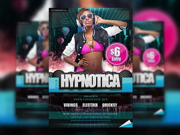Club Event Invitation Flyer Template 1