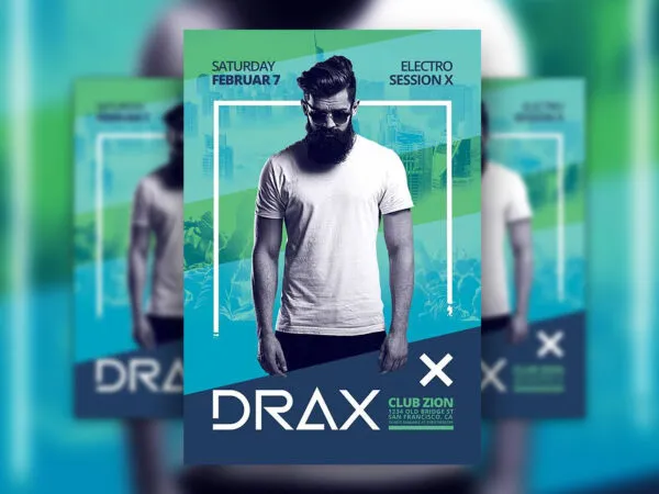 Club and DJ Artist Flyer Template 1