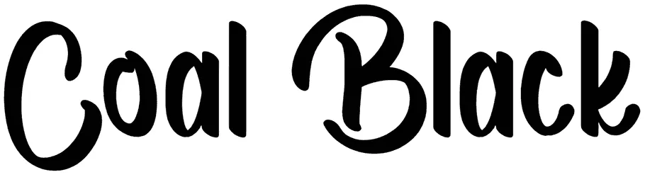 Coal Black Font 1
