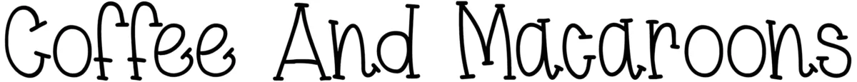Coffee And Macaroons Font 1