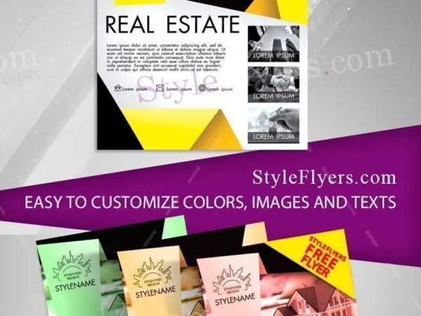 Collage Classic Real Estate Flyer Template 1