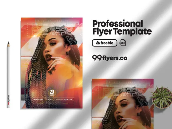 Colorful Beats Event Flyer Template 1