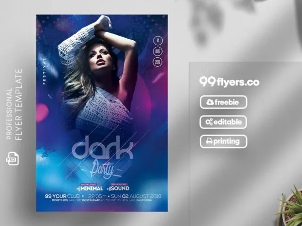 Colorful Party Flyer Template 1