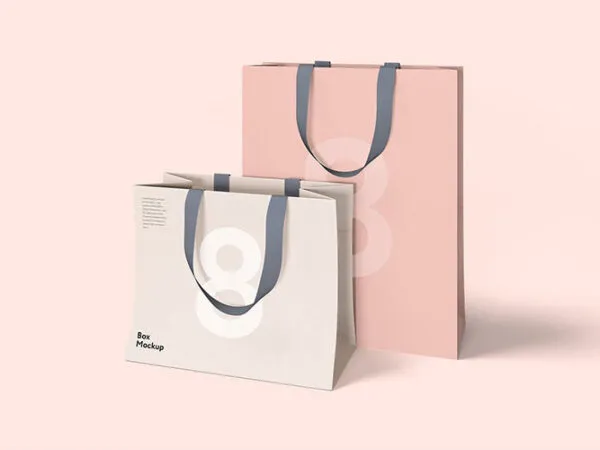 Combinations of a Bag Bag and a Box Bag mockup 1