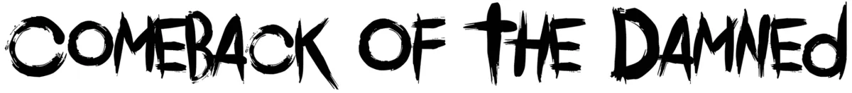 Comeback Of The Damned Font 1