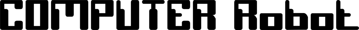 Computer Robot Font 1