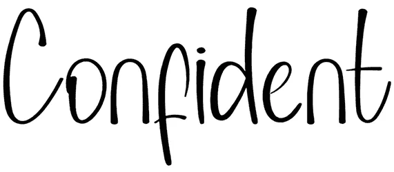 Confident Font 1
