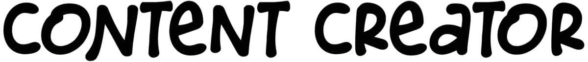 Content Creator Font 1