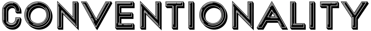 Conventionality Font 1