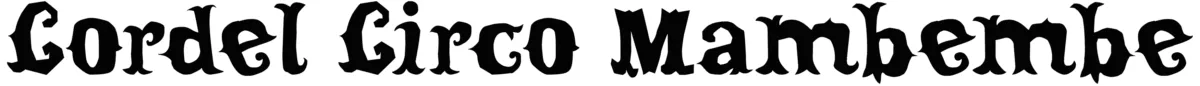 Cordel Circo Mambembe Font 1