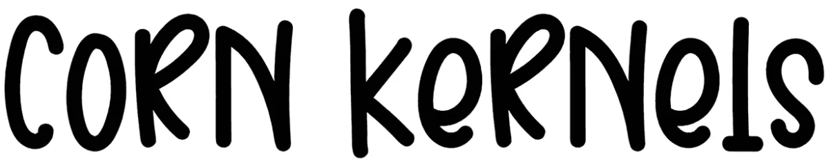 Corn Kernels Font 1
