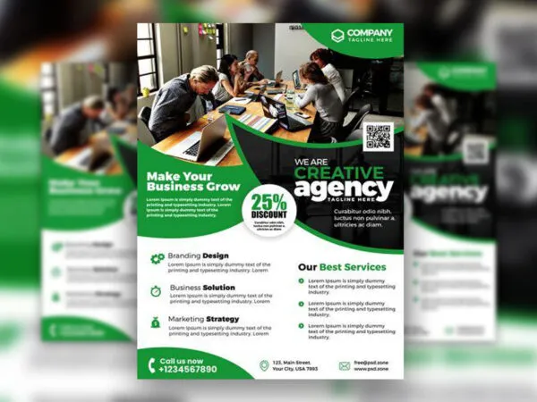 Corporate Business Agency Grid Flyer Templates 1