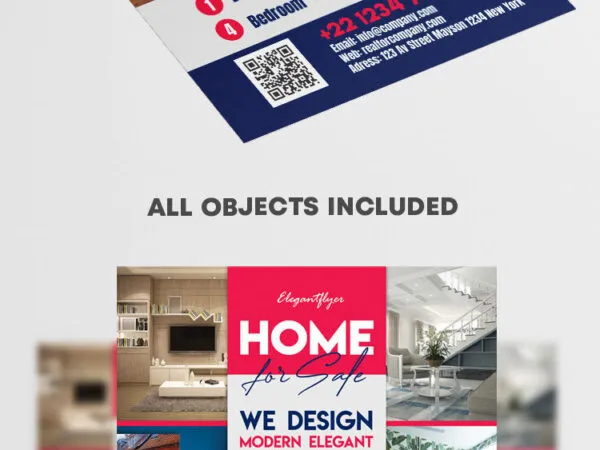 Corporate Grid Real Estate Company Flyer Template 1