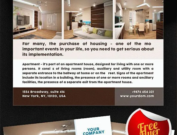 Corporate Grid Real Estate Flyer Template 1