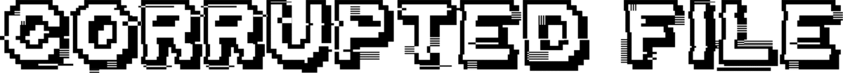 Corrupted File Font 1