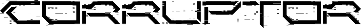 Corruptor LDR Font 1