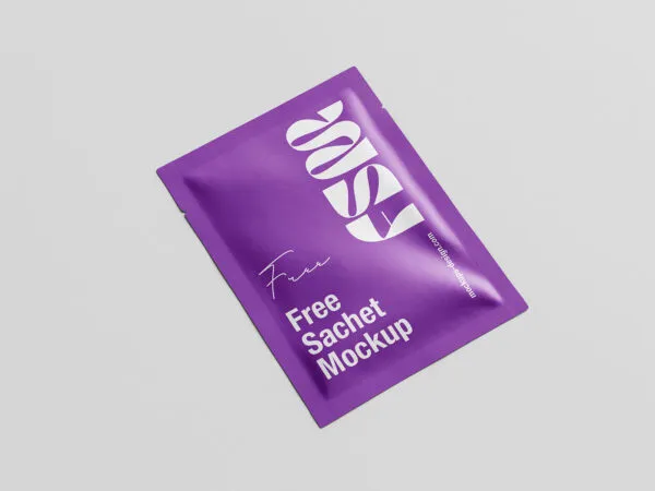 Cosmetic Sachet Mockup 1