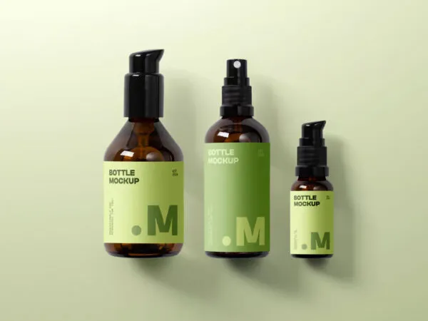 Cosmetics Packaging Bottle Mockup 1