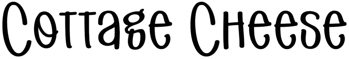Cottage Cheese Font 1