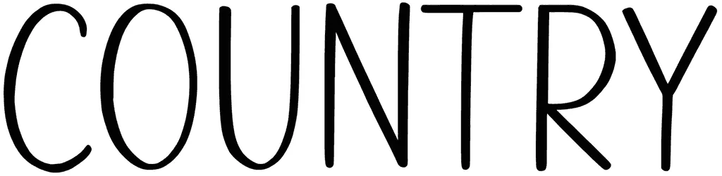 Country Font 1