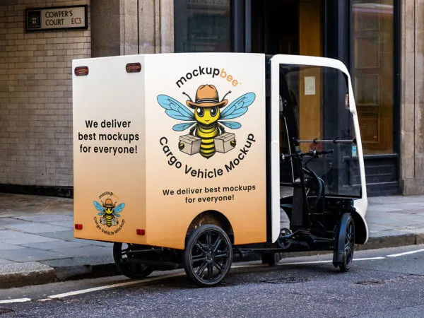 Courier Cargo Bicycle Mockup 1