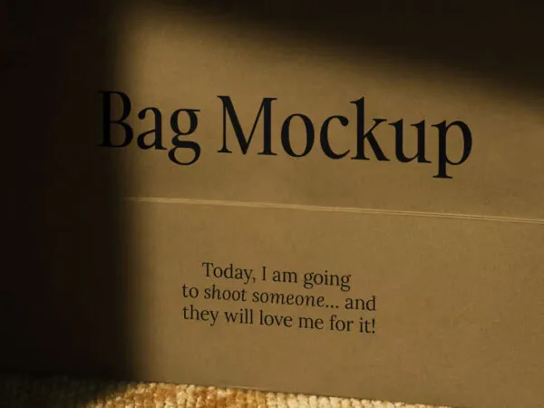 Craft Paper Bag Mockup 1