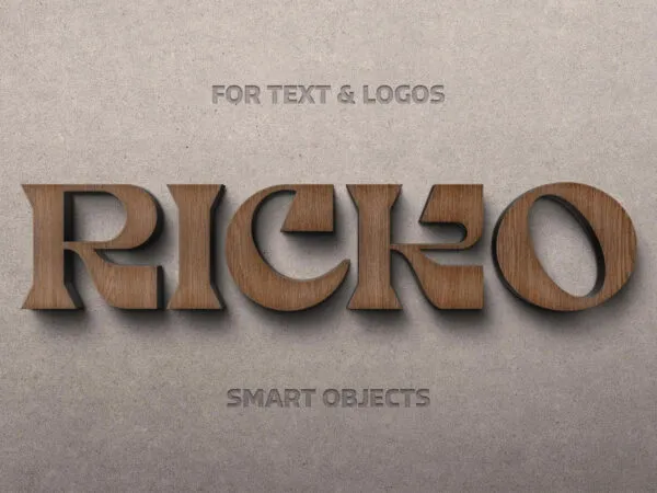 Craft Wood Sign Logo Mockup 1