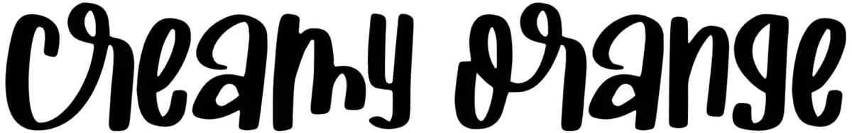 Creamy Orange Font 1