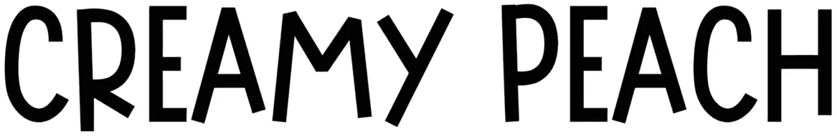 Creamy Peach Font 1
