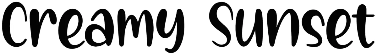 Creamy Sunset Font 1