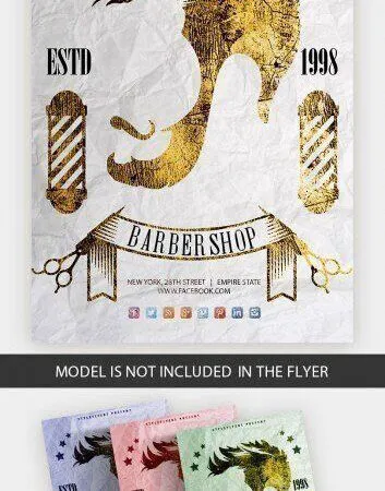 Creative Professional Barbershop Flyer Template 1
