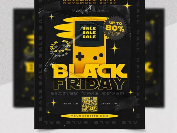 Creative Sparkle Black Friday Flyer Template 1