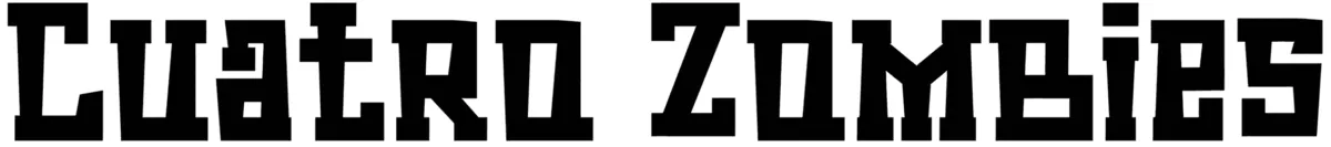 Cuatro Zombies Font 1