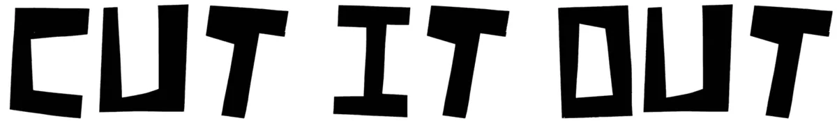 Cut It Out Font 1