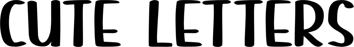 Cute Letters Font 1