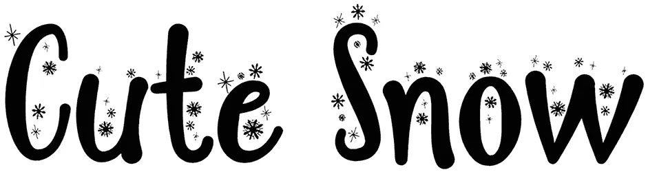 Cute Snow Font 1