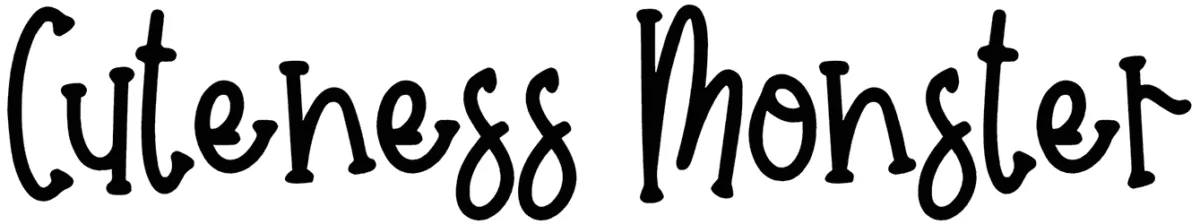 Cuteness Monster Font 1