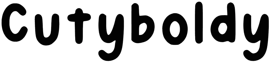 Cutyboldy Font 1